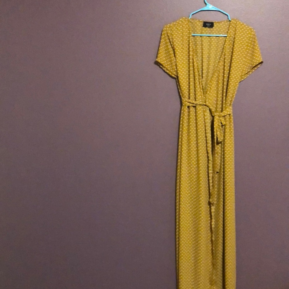 Mustard Wrap Dress